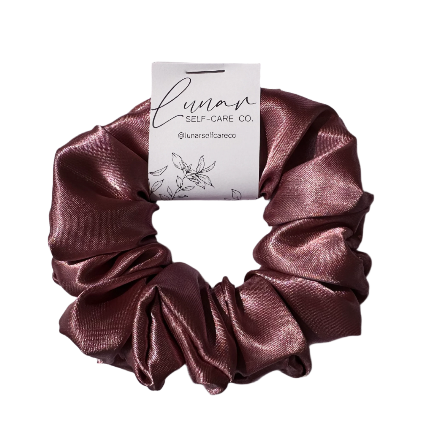BLUSH PINK SATIN SCRUNCHIE