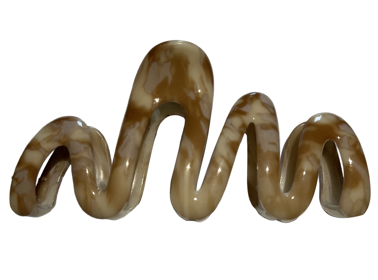 MARBLED WAVE HAIR CLAW CLIP
