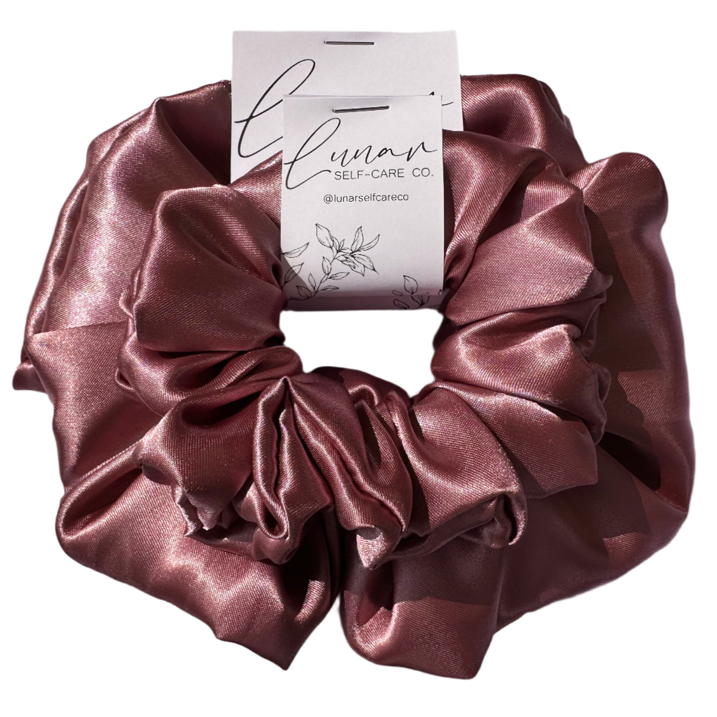 BLUSH PINK SATIN SCRUNCHIE