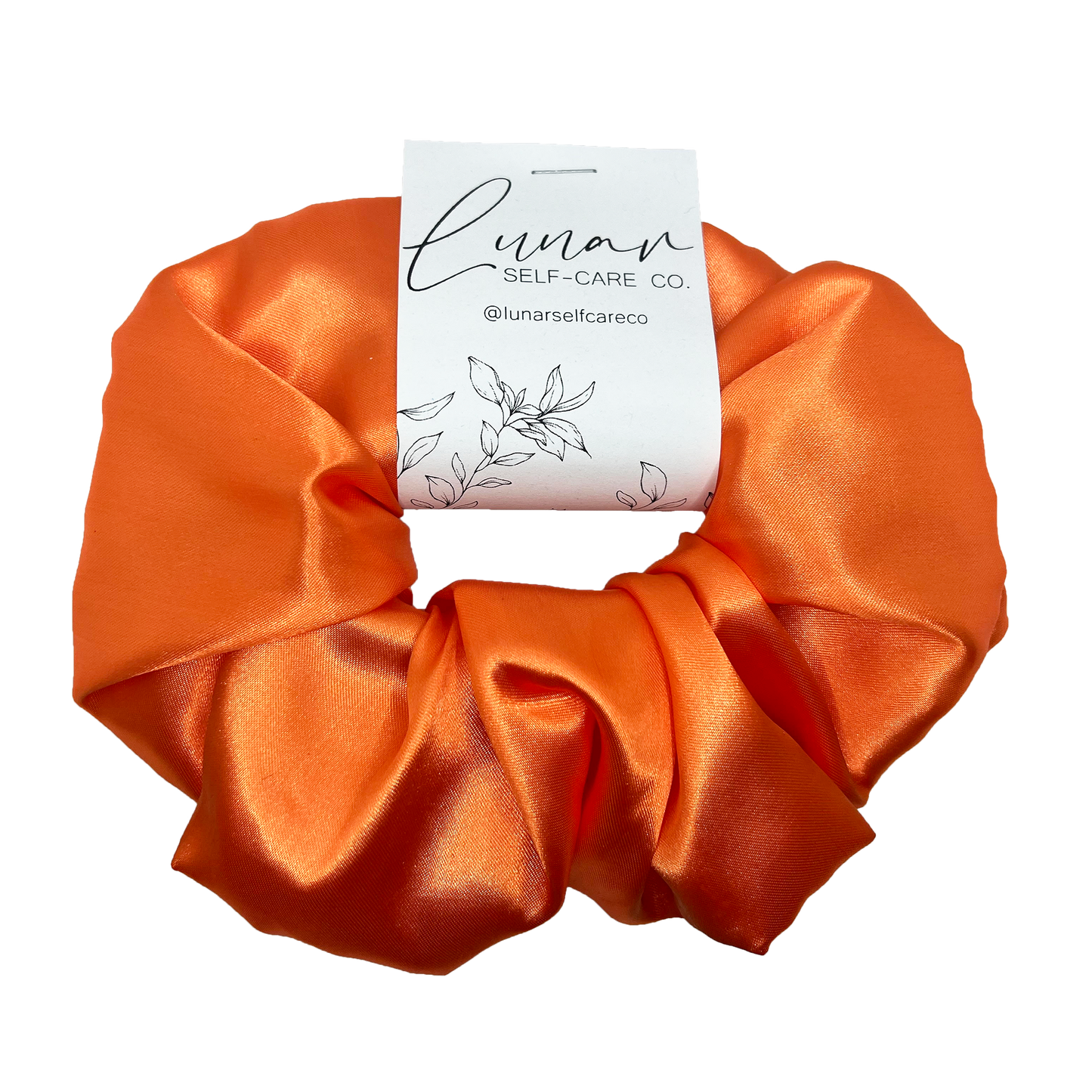 ORANGE SATIN SCRUNCHIE