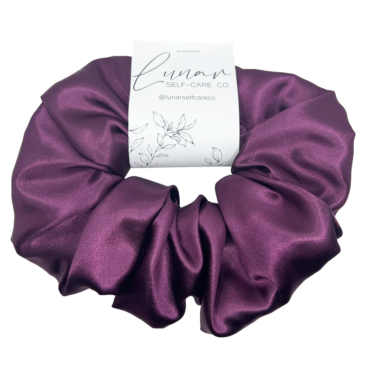VIOLET SATIN SCRUNCHIE