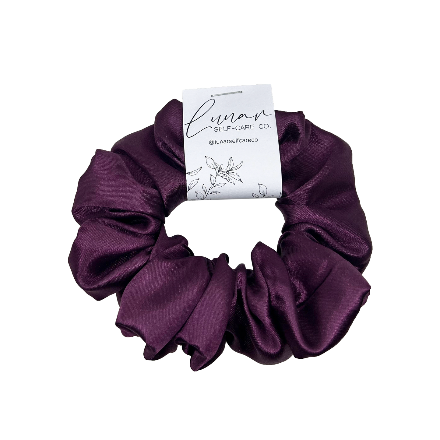 VIOLET SATIN SCRUNCHIE