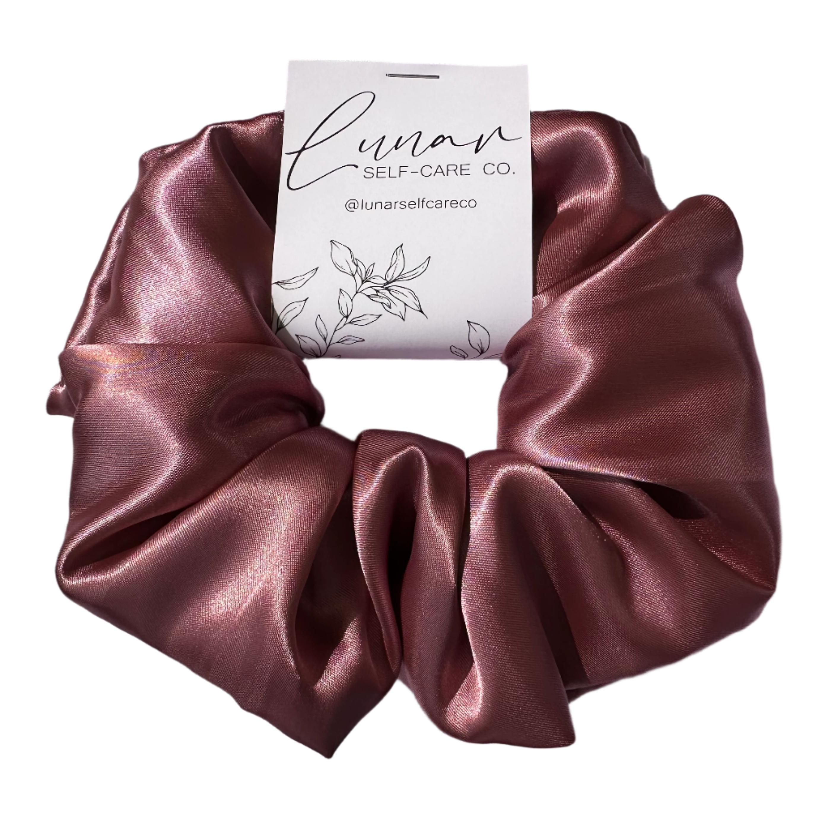 BLUSH PINK SATIN SCRUNCHIE