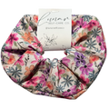 PINK FLOWER SCRUNCHIE