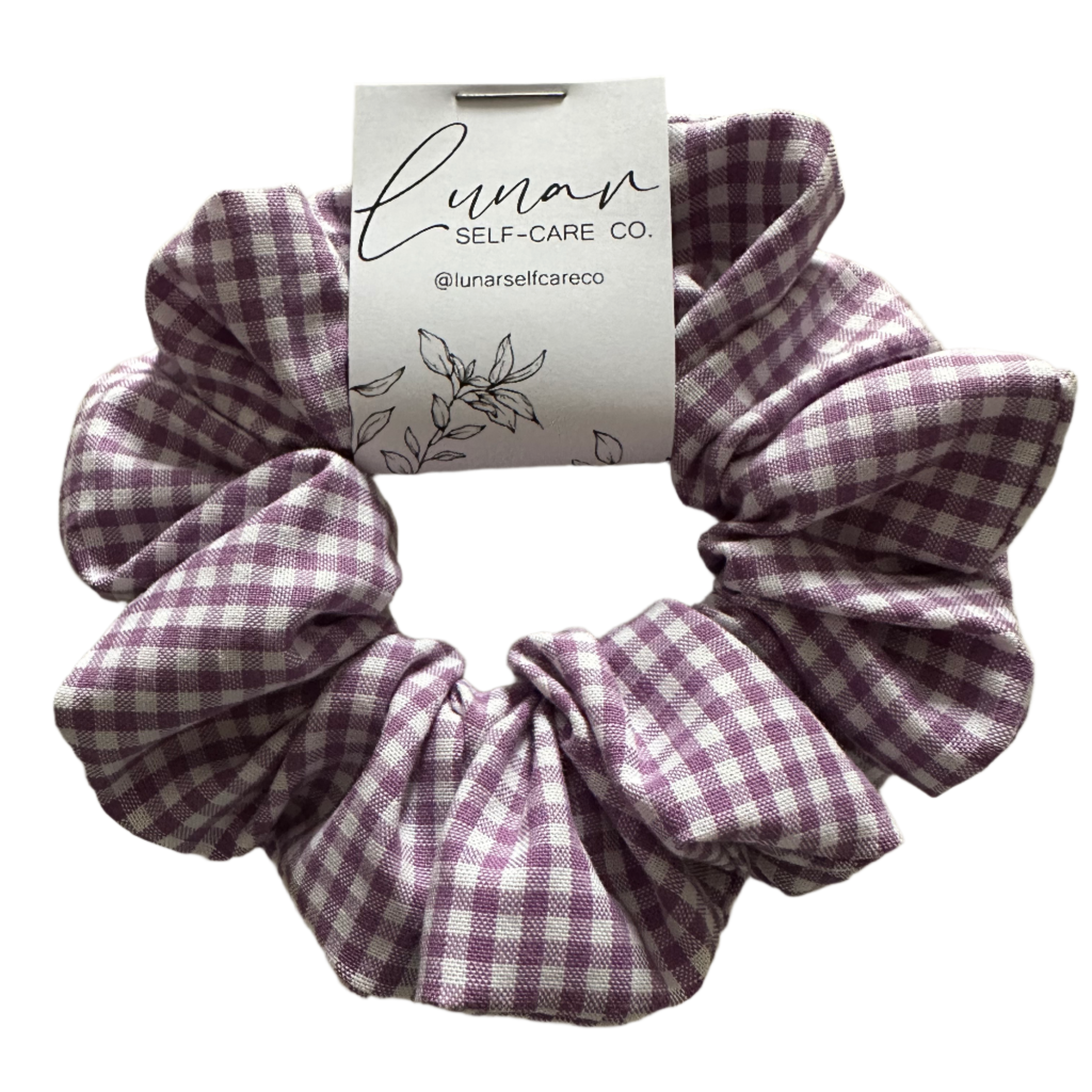 LILAC GINGHAM SCRUNCHIE