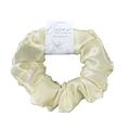 IVORY SATIN SCRUNCHIE