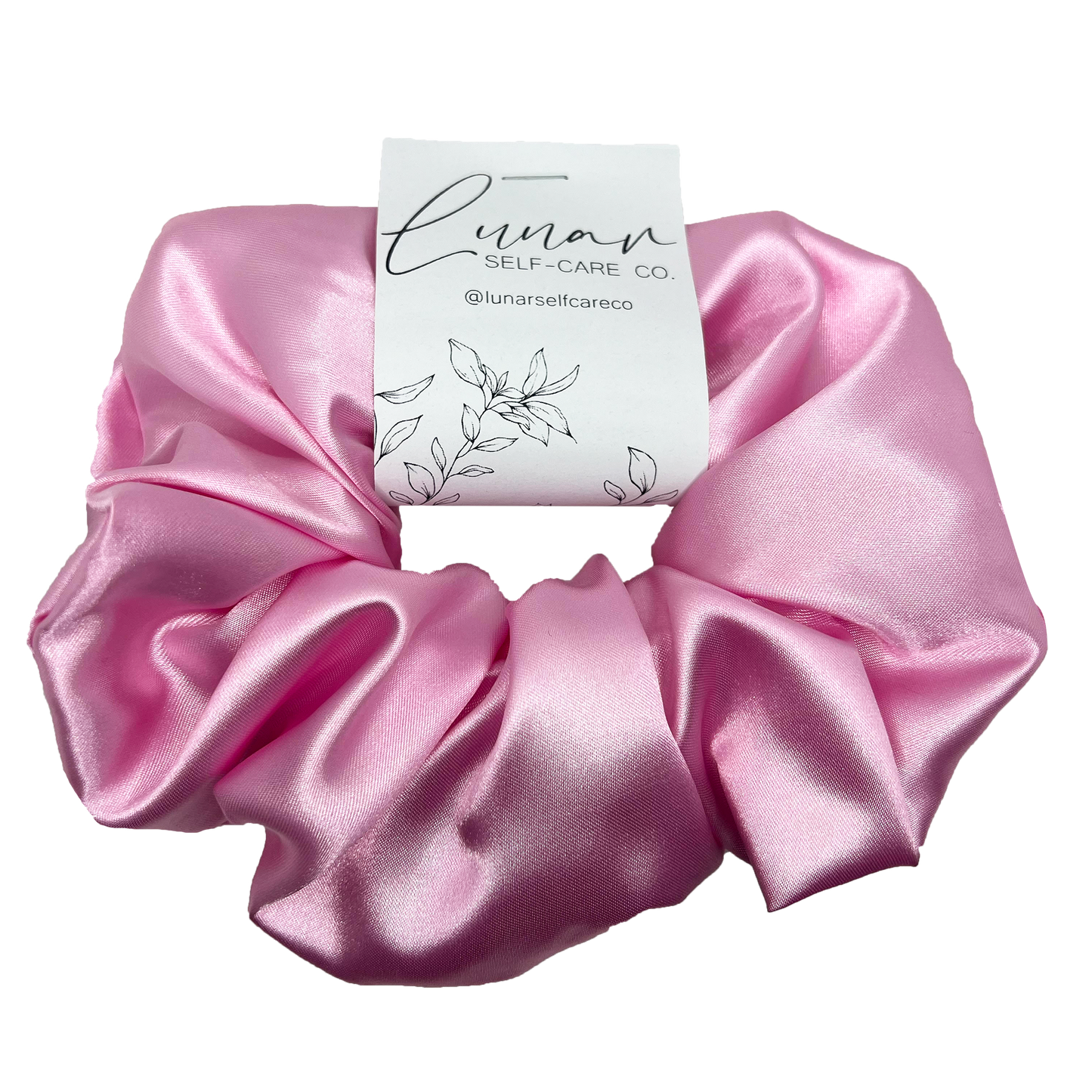 LIGHT PINK SATIN SCRUNCHIE