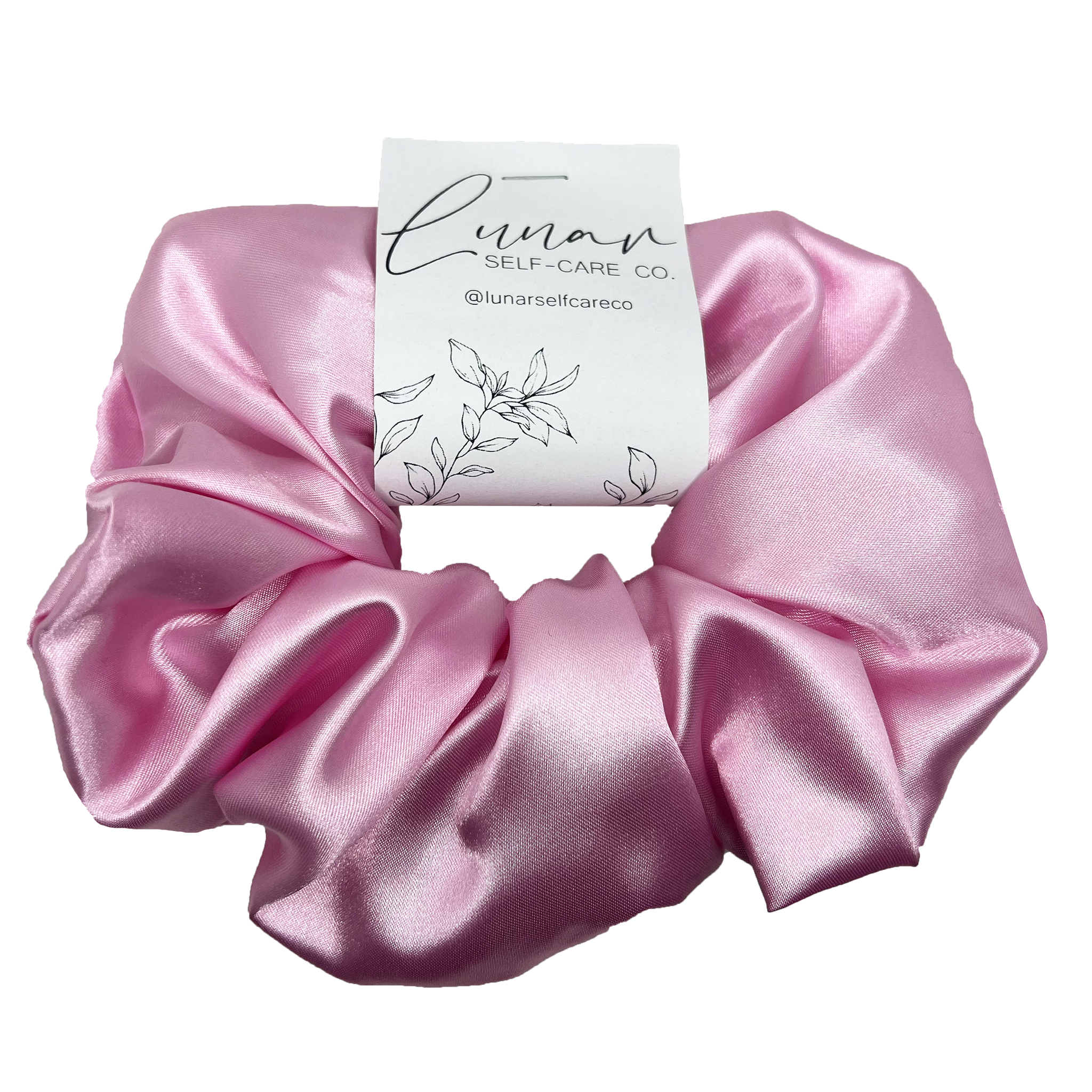 LIGHT PINK SATIN SCRUNCHIE