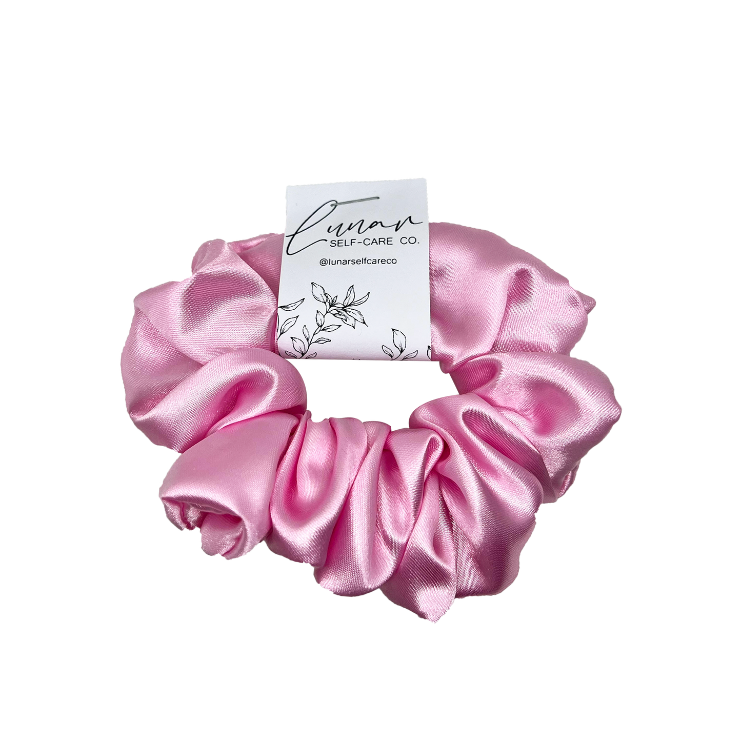 LIGHT PINK SATIN SCRUNCHIE