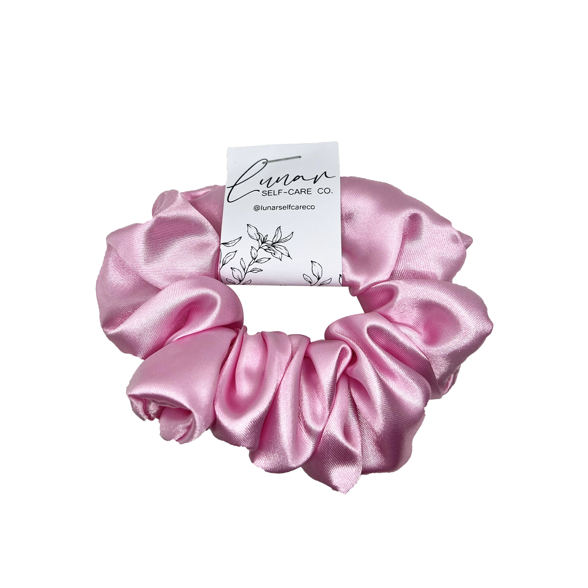 LIGHT PINK SATIN SCRUNCHIE