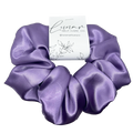LILAC SATIN SCRUNCHIE