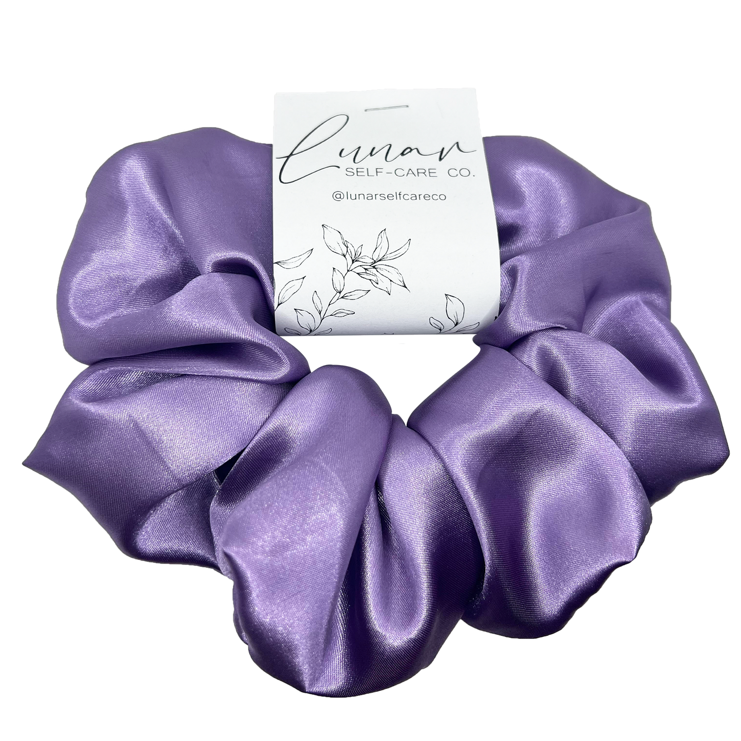 LILAC SATIN SCRUNCHIE