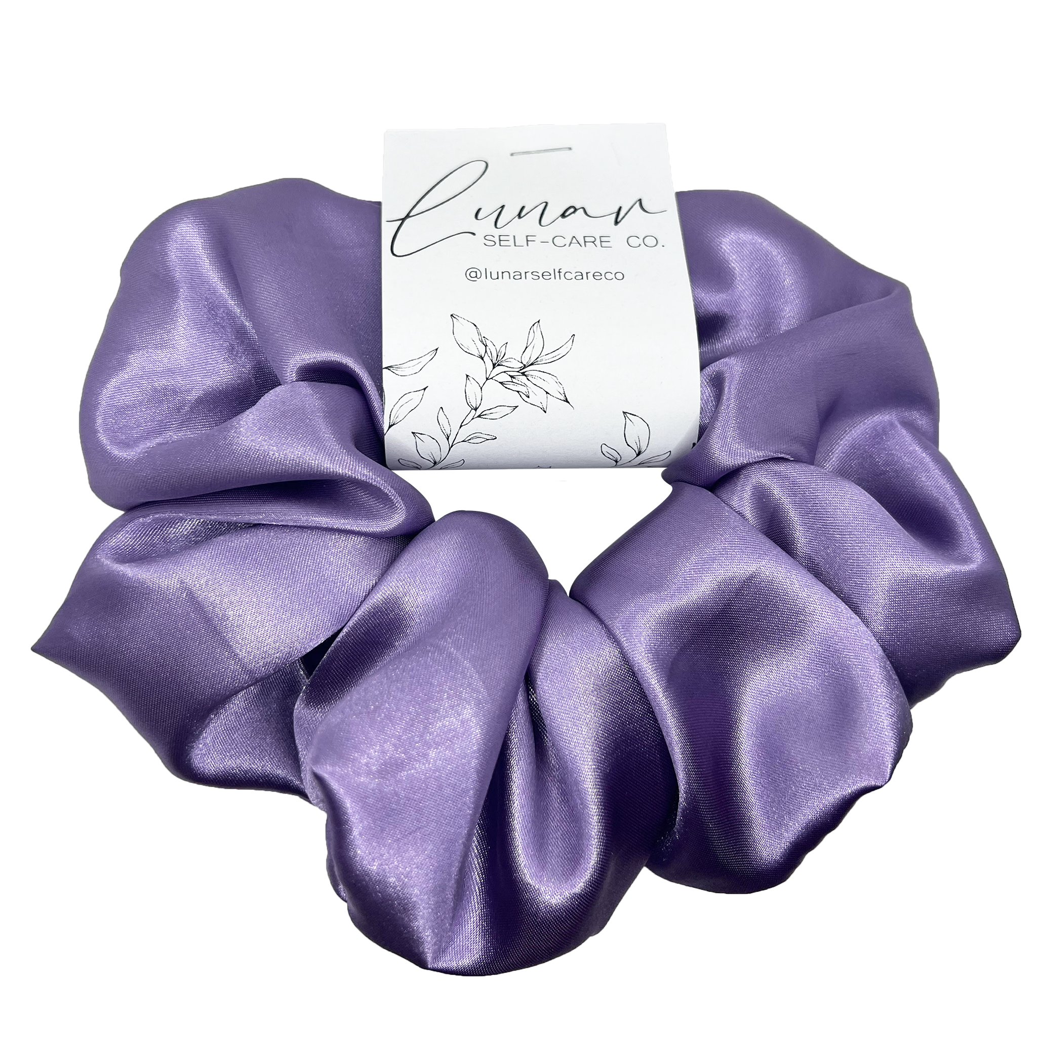 LILAC SATIN SCRUNCHIE