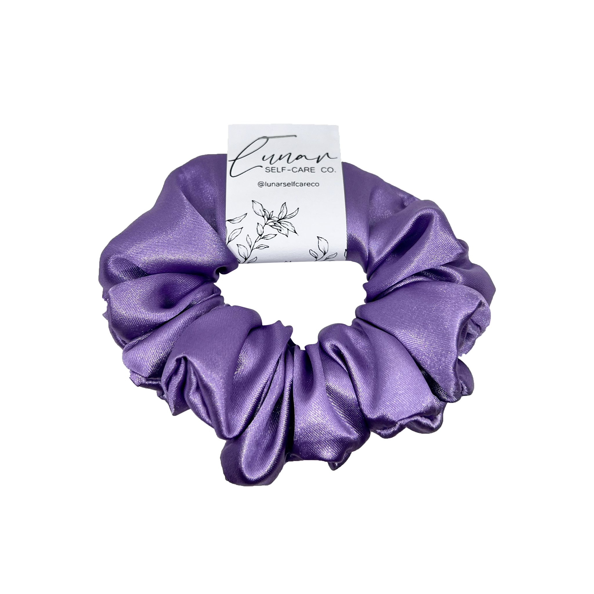 LILAC SATIN SCRUNCHIE