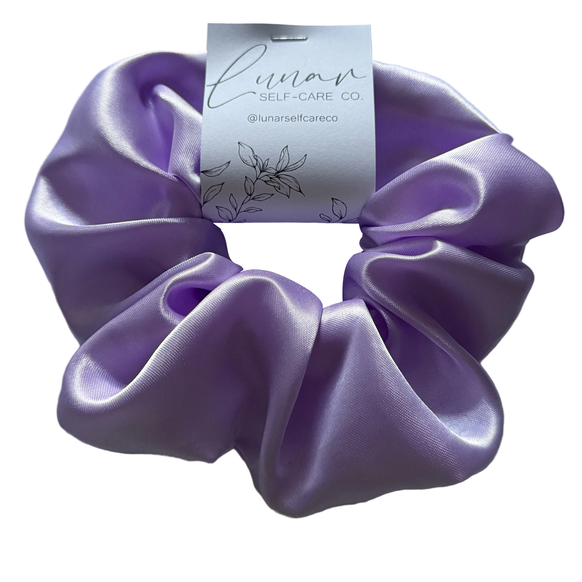 LAVENDER SATIN SCRUNCHIE