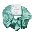 MINT GREEN SATIN SCRUNCHIE
