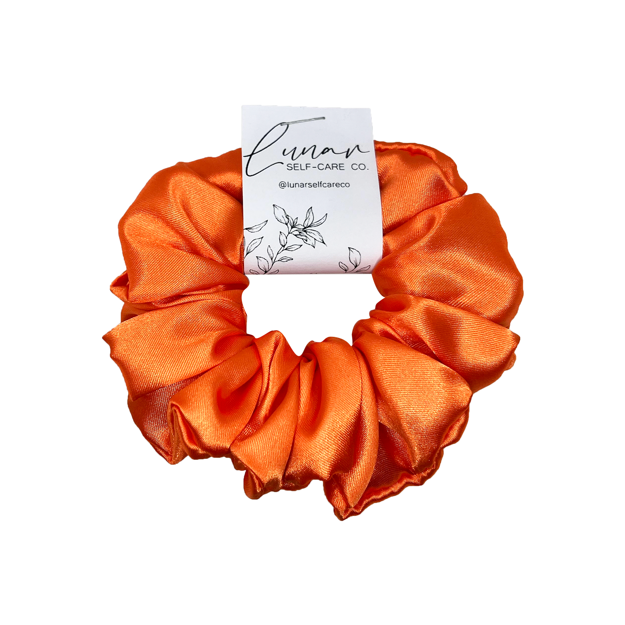 ORANGE SATIN SCRUNCHIE