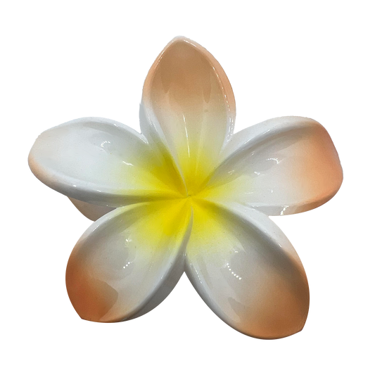 ORANGE AND YELLOW LILY HAIR CLAW CLIP