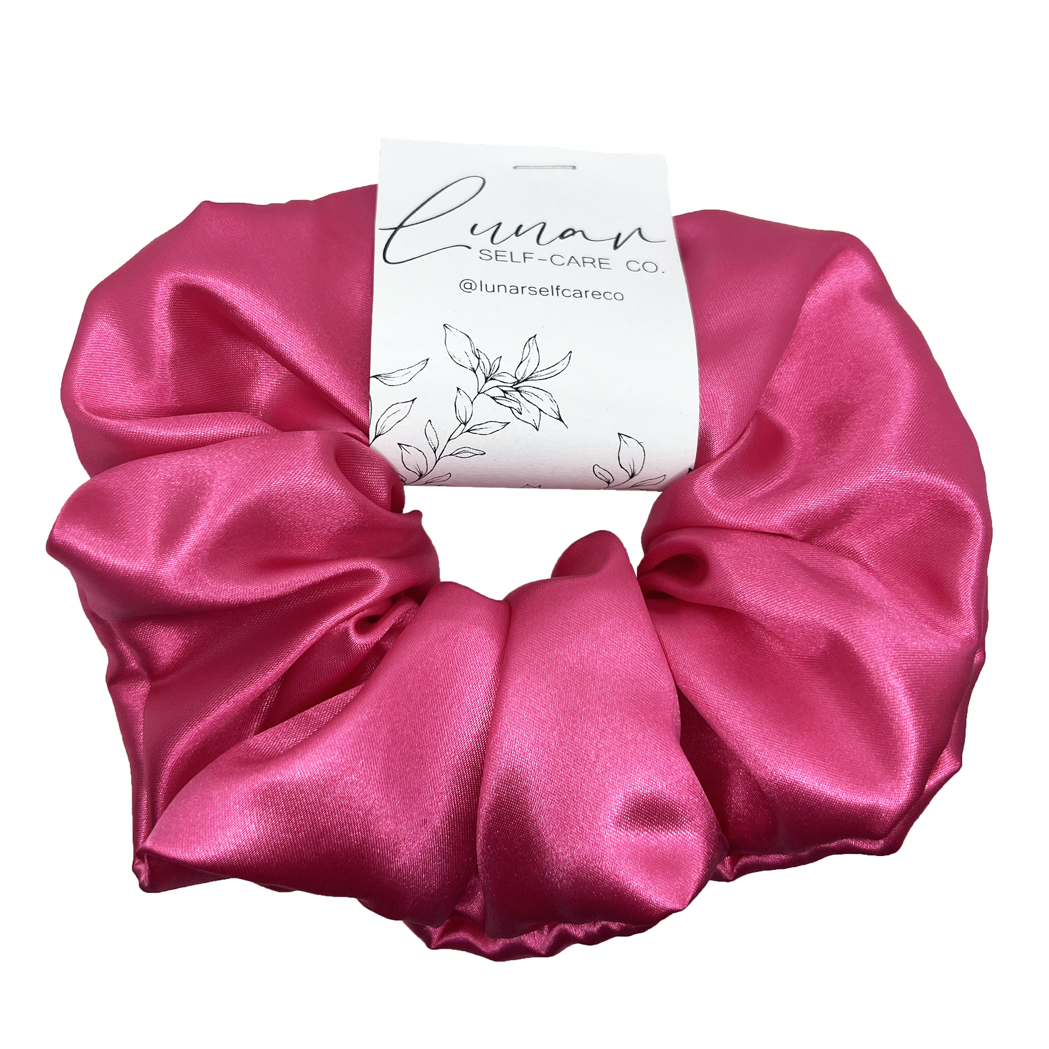 PINK SATIN SCRUNCHIE