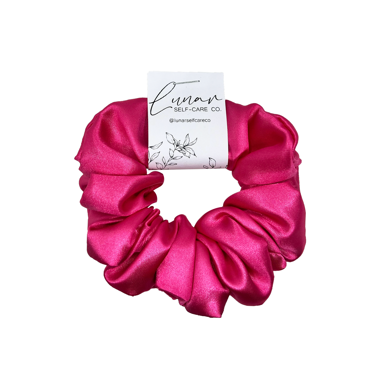 PINK SATIN SCRUNCHIE