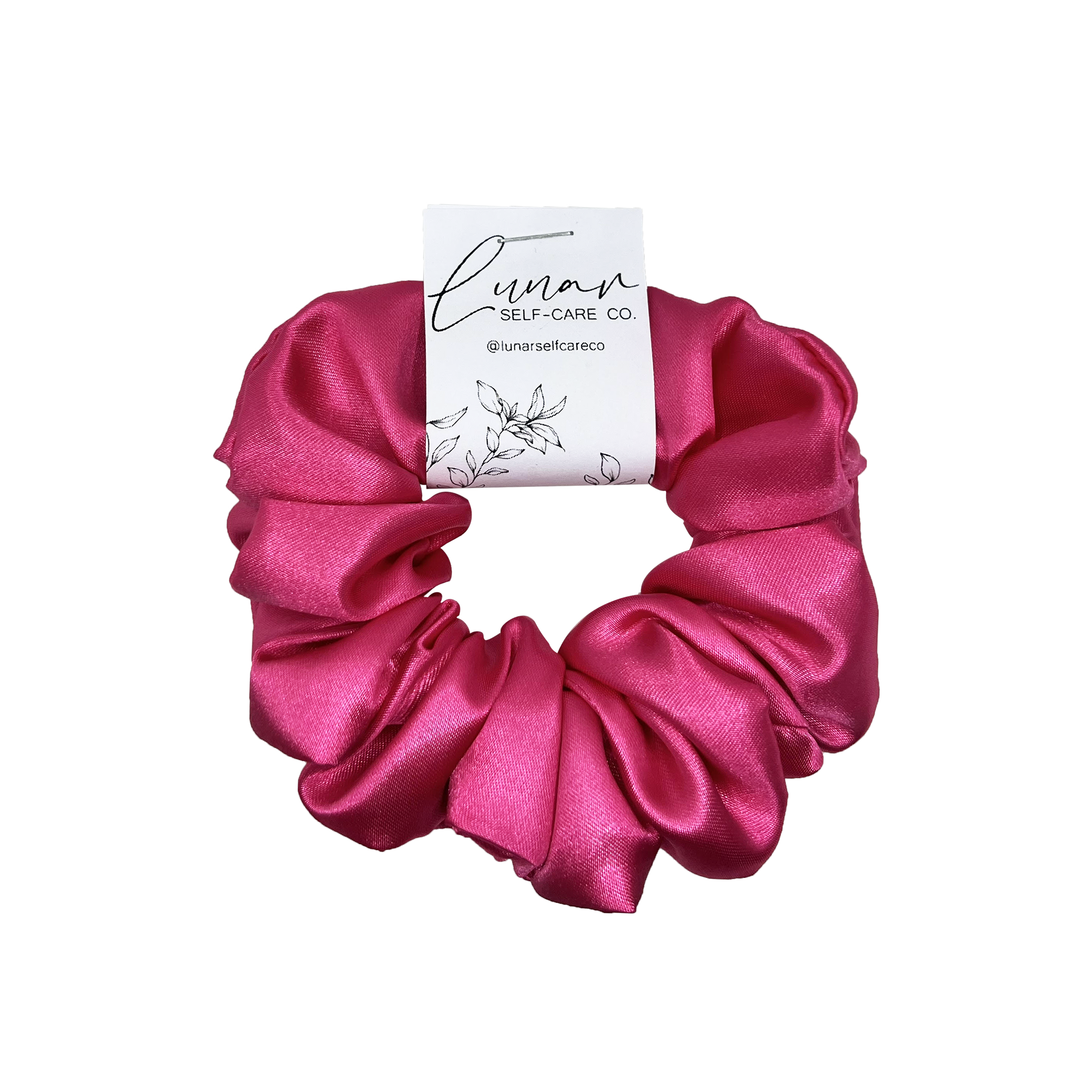 PINK SATIN SCRUNCHIE