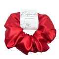 RED SATIN SCRUNCHIE