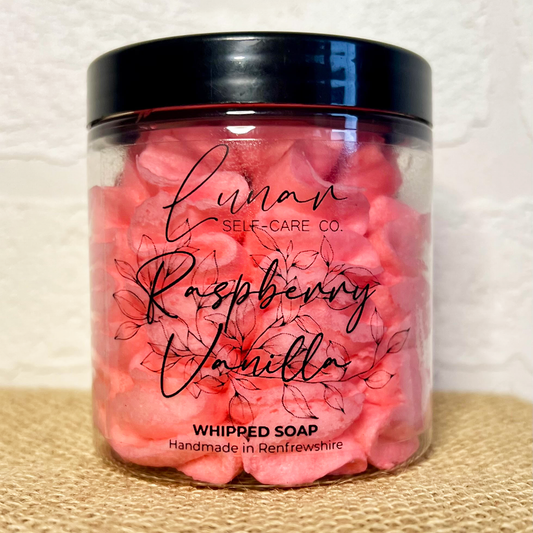 RASPBERRY VANILLA WHIPPED SOAP