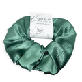 SAGE GREEN SATIN SCRUNCHIE