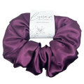 VIOLET SATIN SCRUNCHIE