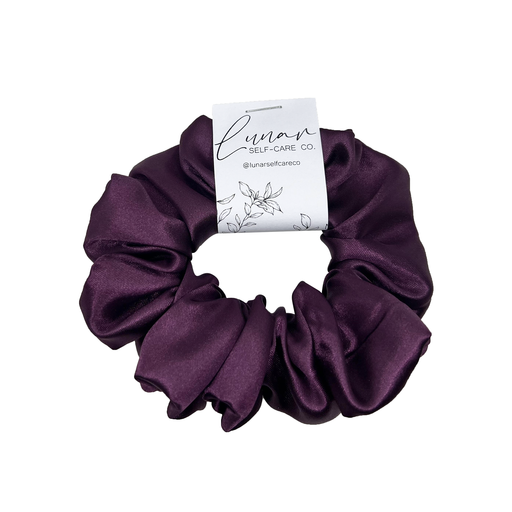 VIOLET SATIN SCRUNCHIE