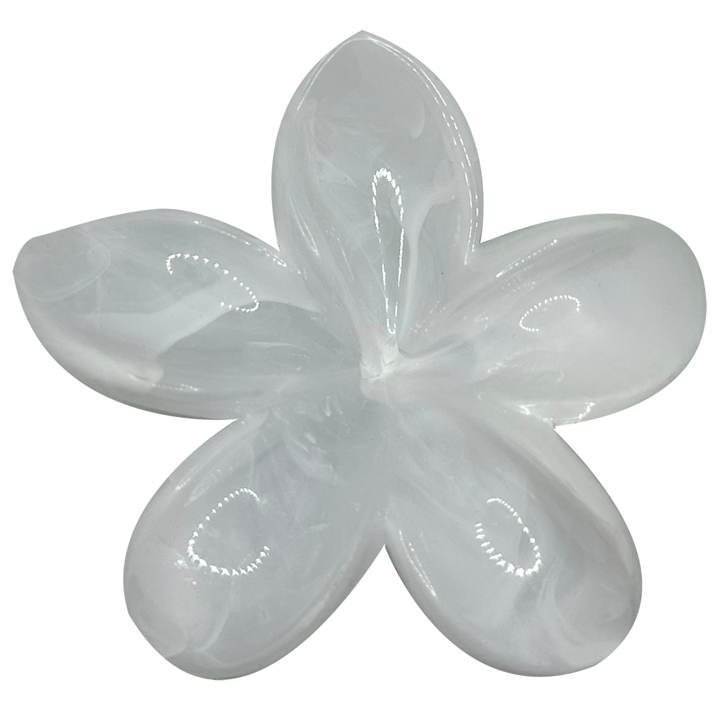 WHITE LILY HAIR CLAW CLIP