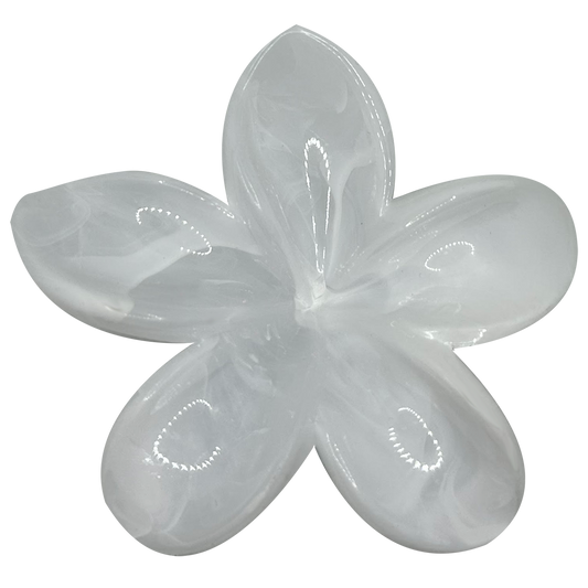 WHITE LILY HAIR CLAW CLIP