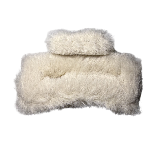MINI PLUSH HAIR CLAW CLIP